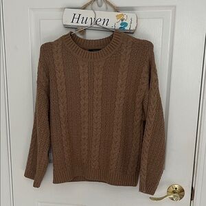 Tahari Tan Knit Sweater